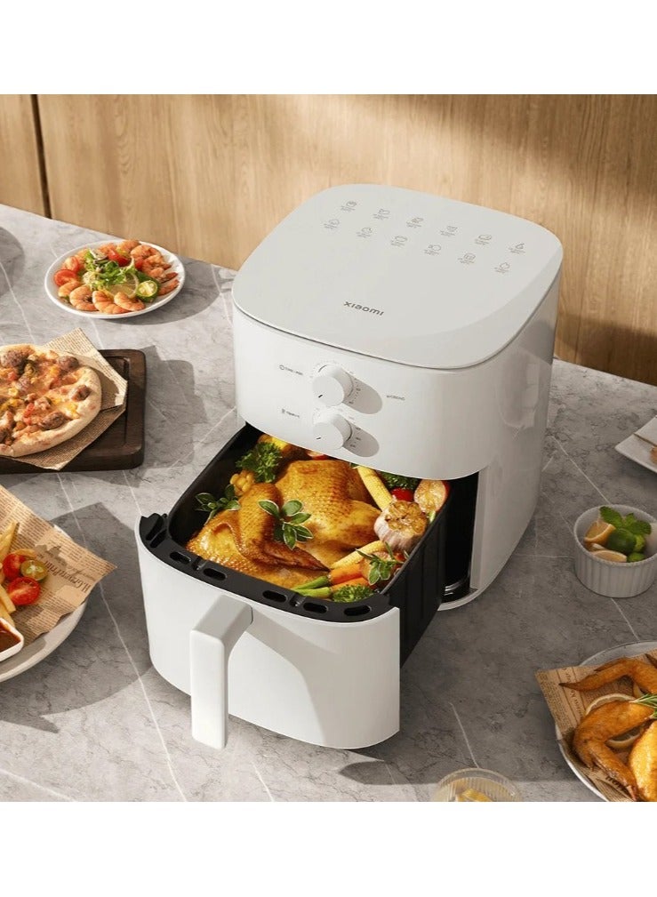 Air Fryer Essential 6L | Flip-Free Cooking | 360° Heated Air Circulation | 1550W High Power | 80–200°C Wide-Range Temperature Control 6 L 1550 W MAF13 White