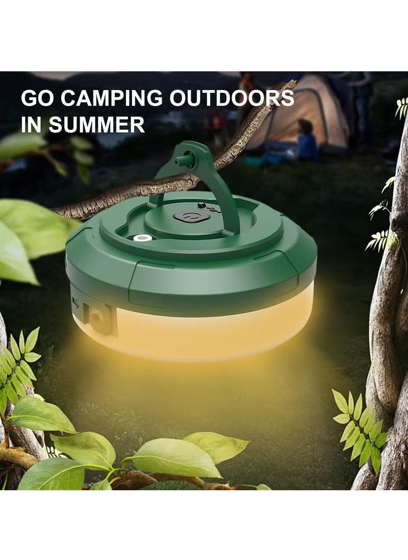 String Lights, 2 in 1 Outdoor Camping Lantern with Multi Lighting Modes (32.8Ft), Quick 30s Recovery, Waterproof, Type-C Fast Charging, Portable Camping Lights for Camping, Yard, Hiking