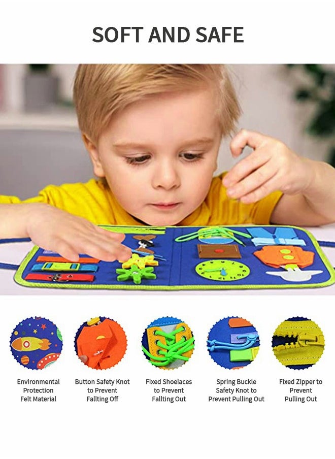 Toddler Busy Board Montessori Toys Autism Sensory Toys Preschool Education Learning Toys Basic Dressing Learning Board