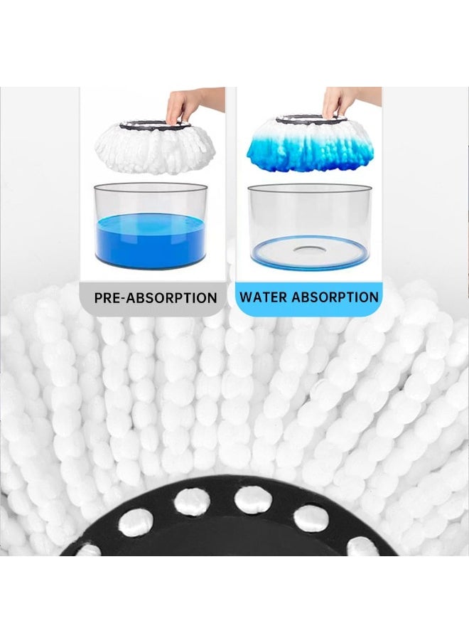 Spin Mop and Basket Set - Advanced Effortless mop for floor Cleaning with Super Absorbent 360 Microfiber Mop