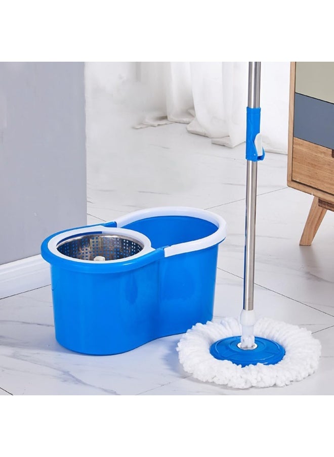 Spin Mop and Basket Set - Advanced Effortless mop for floor Cleaning with Super Absorbent 360 Microfiber Mop