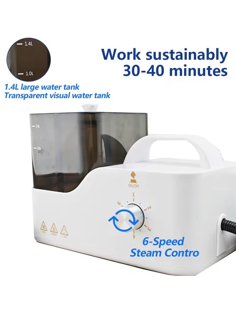 Steam Cleaner, 2600W Steam Mop, 3.5 Bar Steam Pressure, 1.4 Liter Tank Capacity, High Temperature Kills 99.99% of Viruses & Bacteria