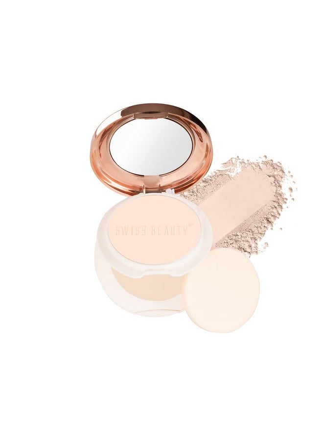 Oil Control Compact Powder | Lightweight Compact Powder For Matte Flawless Finish | Face Makeup, Shade - Pearl-Ivory, 20 Gm |