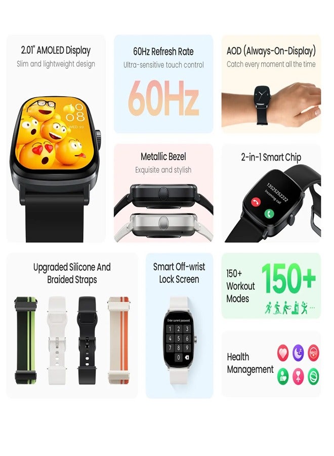 Smart Watch for Men Women,2.01