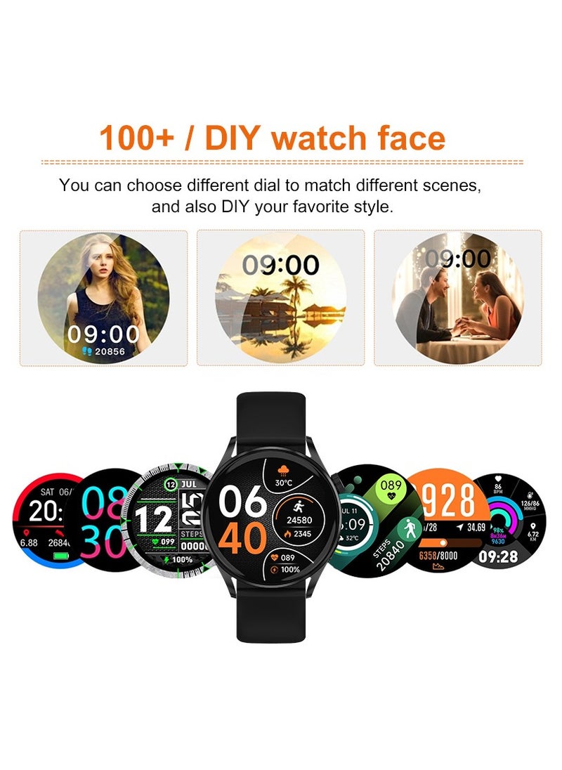 Men's and Women's Smartwatch, Bluetooth Talk Waterproof Fitness Watch for Android iOS