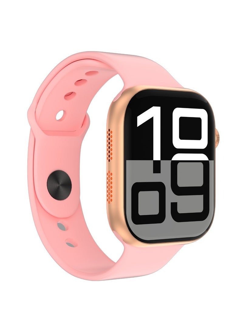 Active SE 46 Smart Watch / 2.07 Display / Calculator / Heart Rate / 3D Transition / Games / Bluetooth Camera and Call / Workout / Notification - Rose Gold & Pink Strap