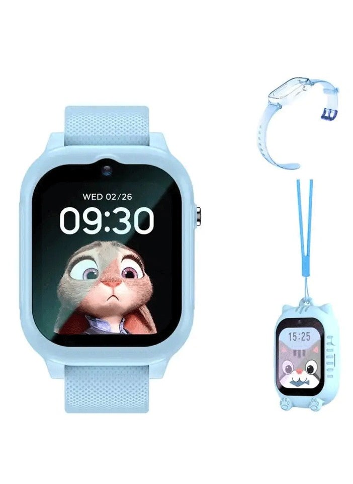 4G Sim Waterproof Children's Smart Watch with Video Call & GPS Positioning Kids Watch For Boys and Girls - Pink