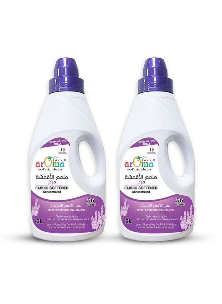 arOma face softb and clean Fabric Softner Lavender 2L X 2 PC