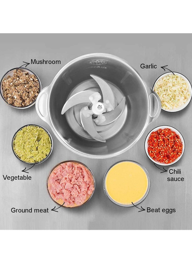 ARTC Food Chopper Electric Meat Grinder Machine Kitchen Aid Mini Food Processor Grinder for Meat Vegetables Fruits and Nuts Chopper