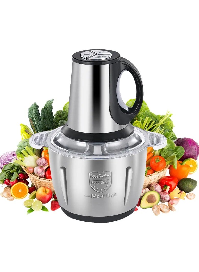 2L Kitchen Appliances Electric Stainless Steel Meat Mixer Grinder Food Processor Vegetable Chopper