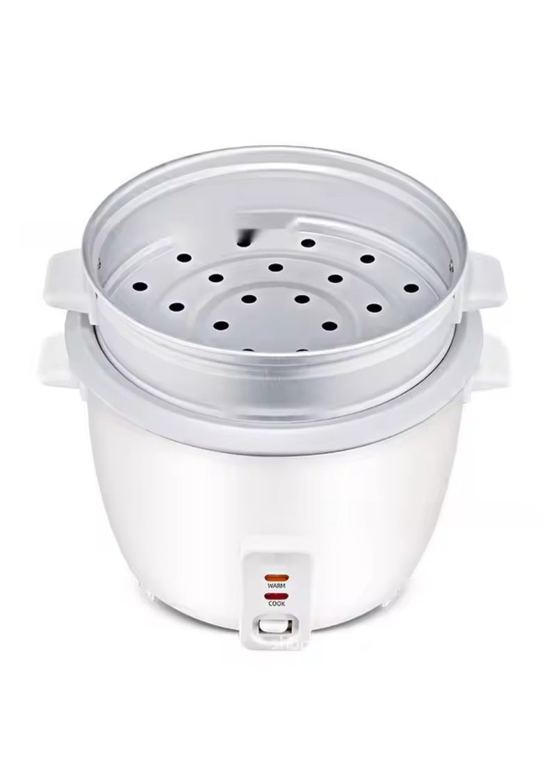 1 Liter 400W Electric Rice Cooker With Non-Stick Inner Pot And Stainless Steel Lid, Includes Warm/Cook And Steam Function/Rice Spoon And Measuring Cup/Perfect For Cooking Rice And Other Grains, Steaming Vegetables.