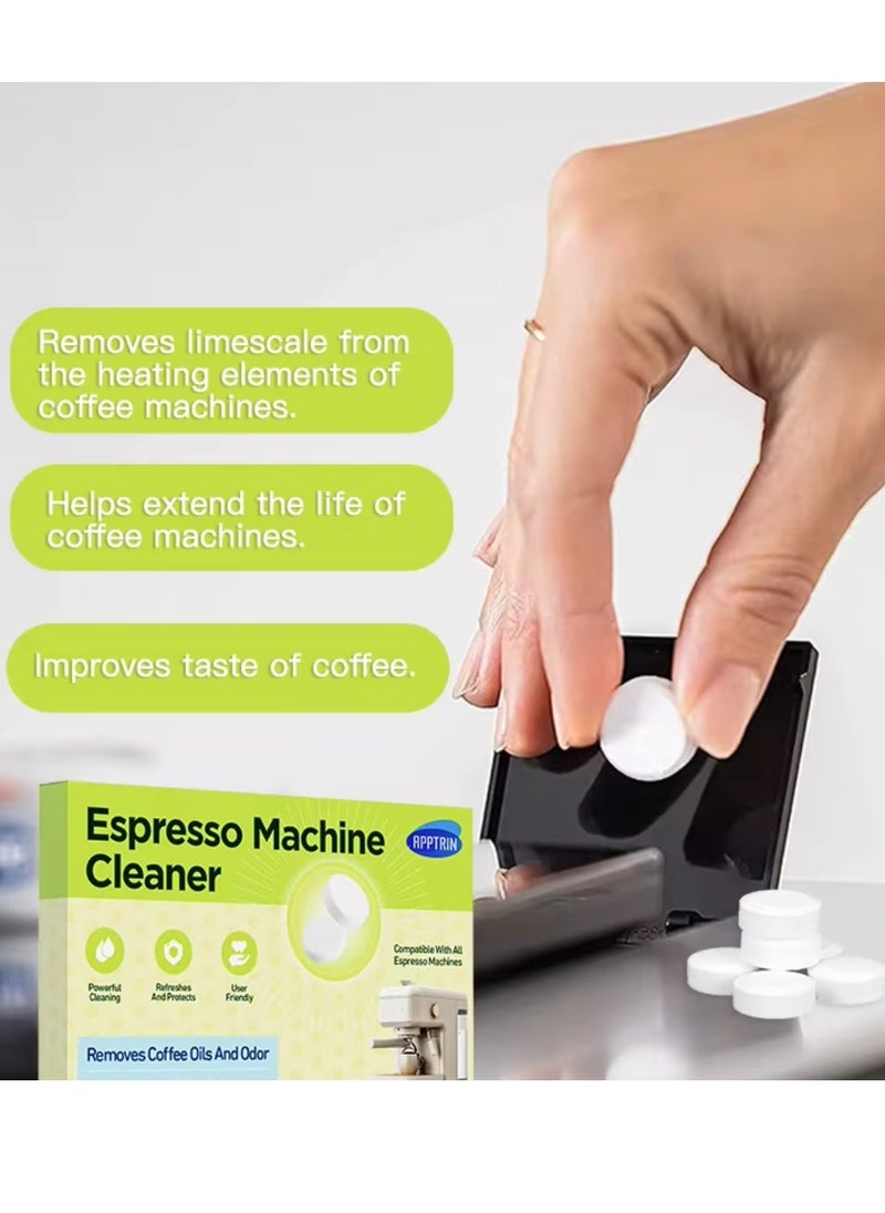 16Pcs Espresso Machine Cleaner Coffee Machine Cleaning Pods Removes Coffee Oils and Odor Refresh Espresso Machine Espresso Machine Cleaning Tablets Oil Coffee Descaler Tablets