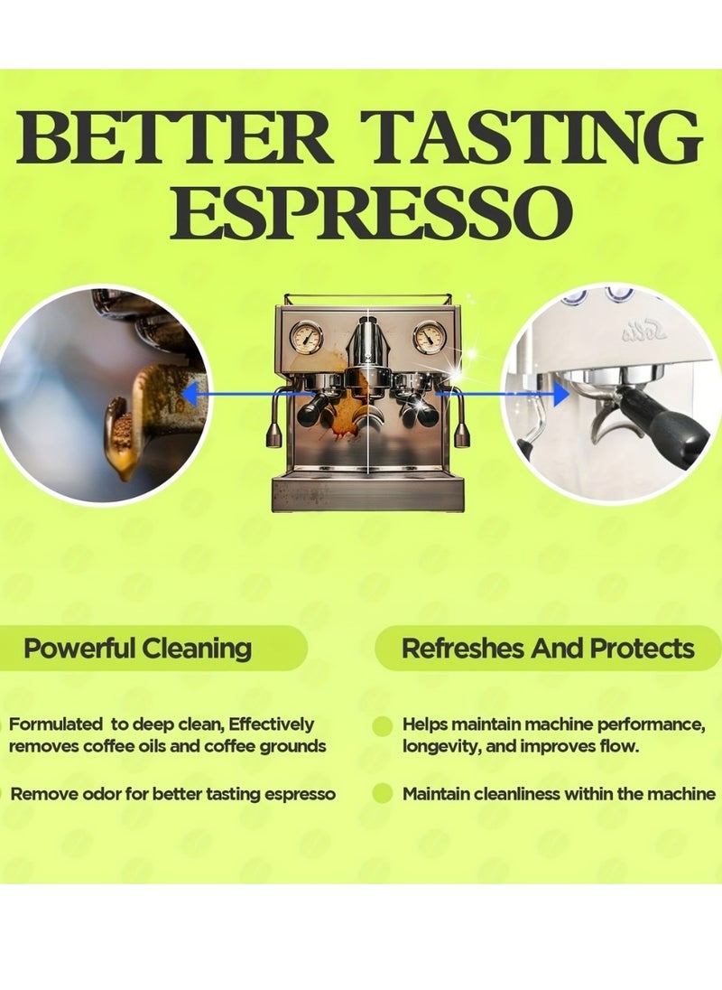 16Pcs Espresso Machine Cleaner Coffee Machine Cleaning Pods Removes Coffee Oils and Odor Refresh Espresso Machine Espresso Machine Cleaning Tablets Oil Coffee Descaler Tablets