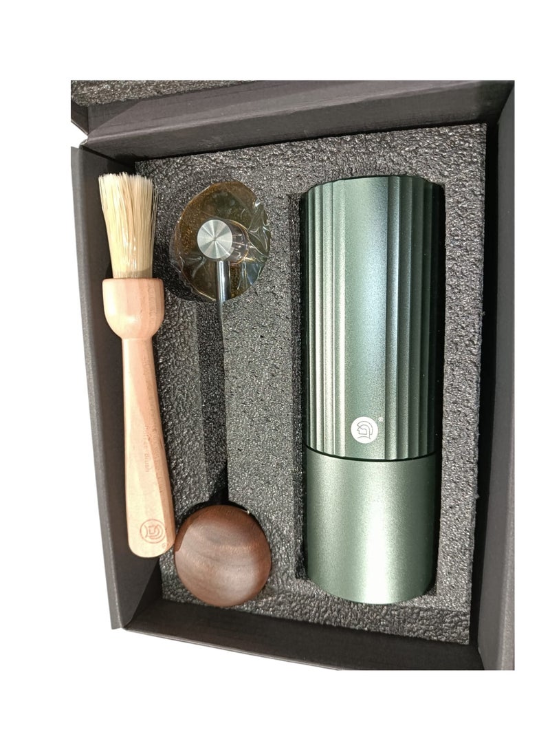 zeroHero Z3 Manual Coffee Grinder - 420 Stainless Steel, 6-Axis Burr, 25g Bean Capacity available colors in Grey ,Silver ,Green ,Blue.