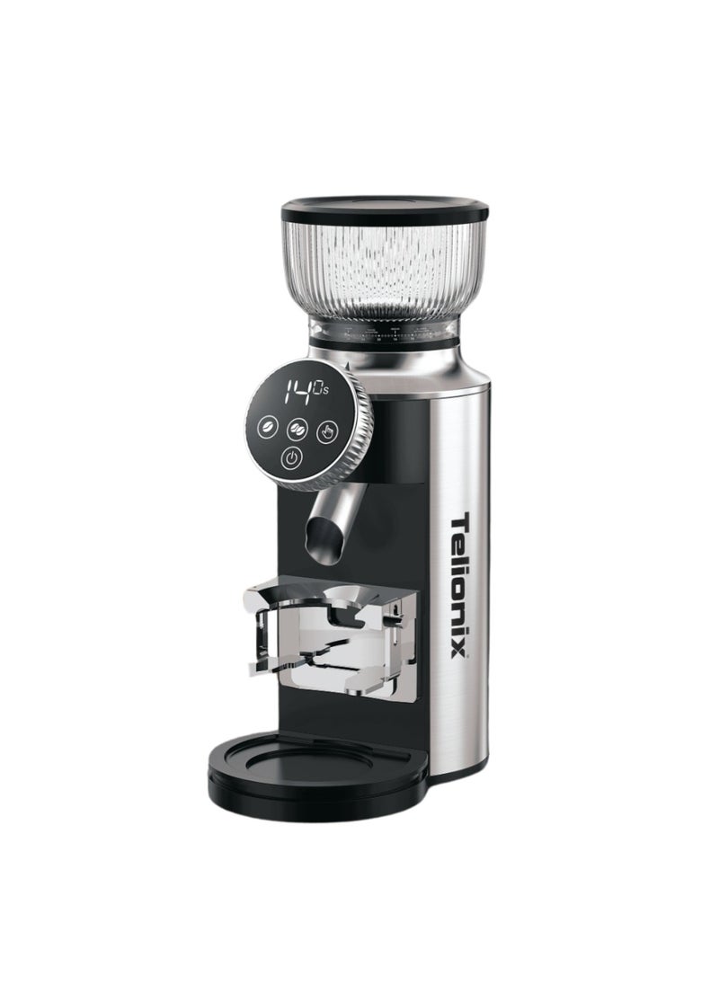 Digital Burr Coffee Grinder, 30 Grind Settings, Stainless Steel 54*20MM Conical Burr, 150W Motor, Low-Speed Grinding with Touch Control