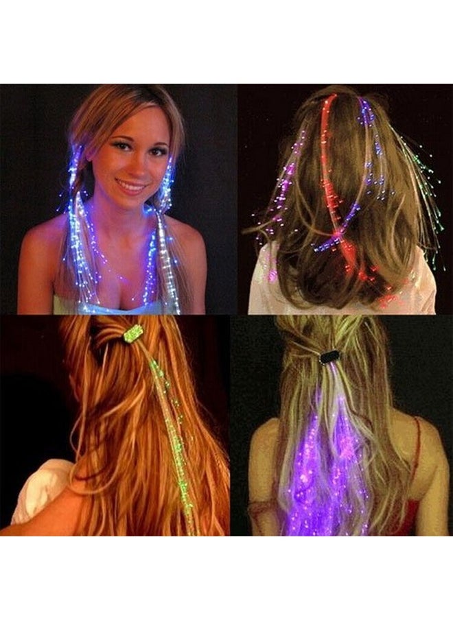 Led Hair Extensions For Parties - Dance Party Fashion Accessory, Gift For Women'S Day, Christmas Day, New Year - Sister, Kids, Friends (2 Piece)