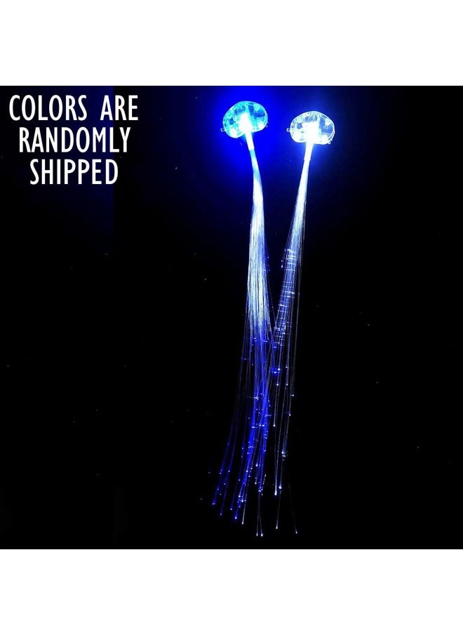 Led Hair Extensions For Parties - Dance Party Fashion Accessory, Gift For Women'S Day, Christmas Day, New Year - Sister, Kids, Friends (2 Piece)