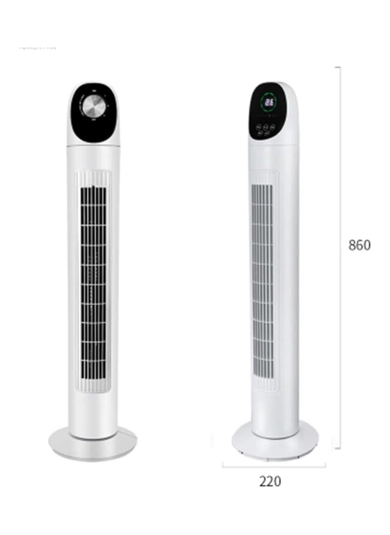 Standing Fan Settings Tower Fan, Bladeless Standing Floor Fan for Home/Office, Indoor Quiet Oscillating Fan with Remote Quiet