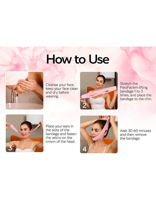 Reusable V Line Mask, Facial Slimming Strap Double Chin Reducer Chin Up Mask Face Lifting Belt V Shaped Slimming Face Mask, Tight and Lift Mask, Face Slimmer Shaper, Chin Face Slimming Belt