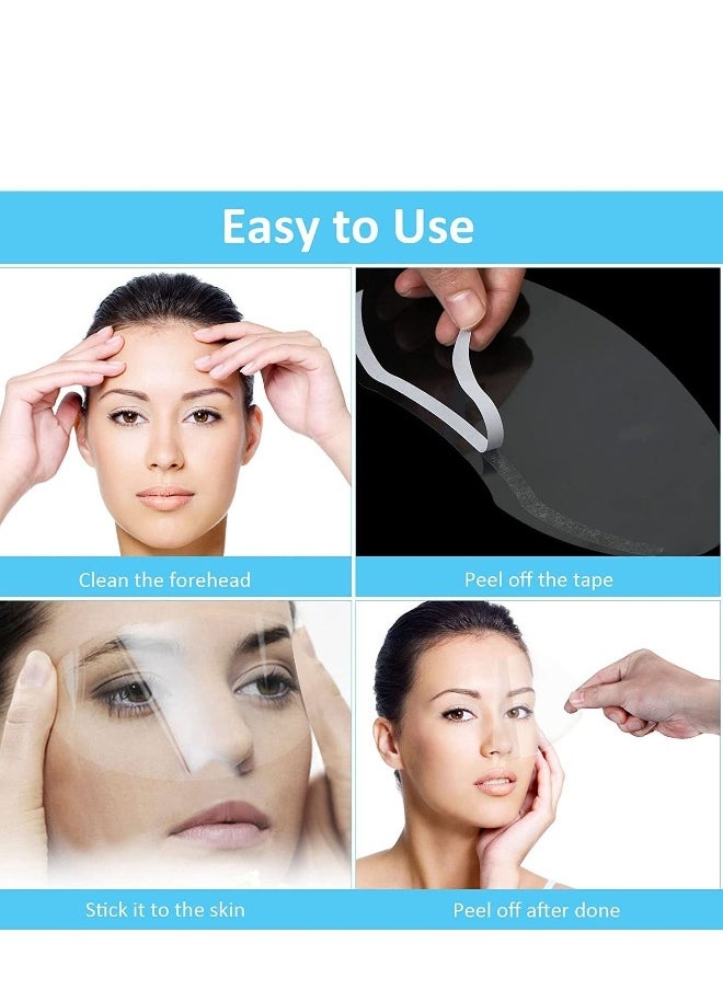 Disposable Face Sheilds Clear Shower Eye Shield Plastic Visors Hairdresser Transparent Hairspray Makeup Protector For Eyelash Extensions Hair Cutting 50Pcs