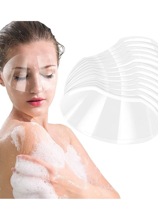 Disposable Face Sheilds Clear Shower Eye Shield Plastic Visors Hairdresser Transparent Hairspray Makeup Protector For Eyelash Extensions Hair Cutting 50Pcs