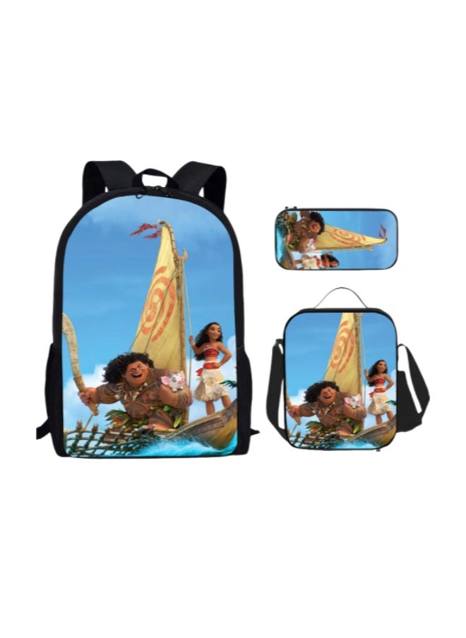 Ocean Romance 3-piece package, pencil case, children's backpack, hot selling cartoon stationery set bag