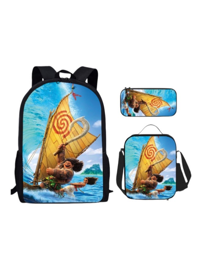 Ocean Romance 3-piece package, pencil case, children's backpack, hot selling cartoon stationery set bag