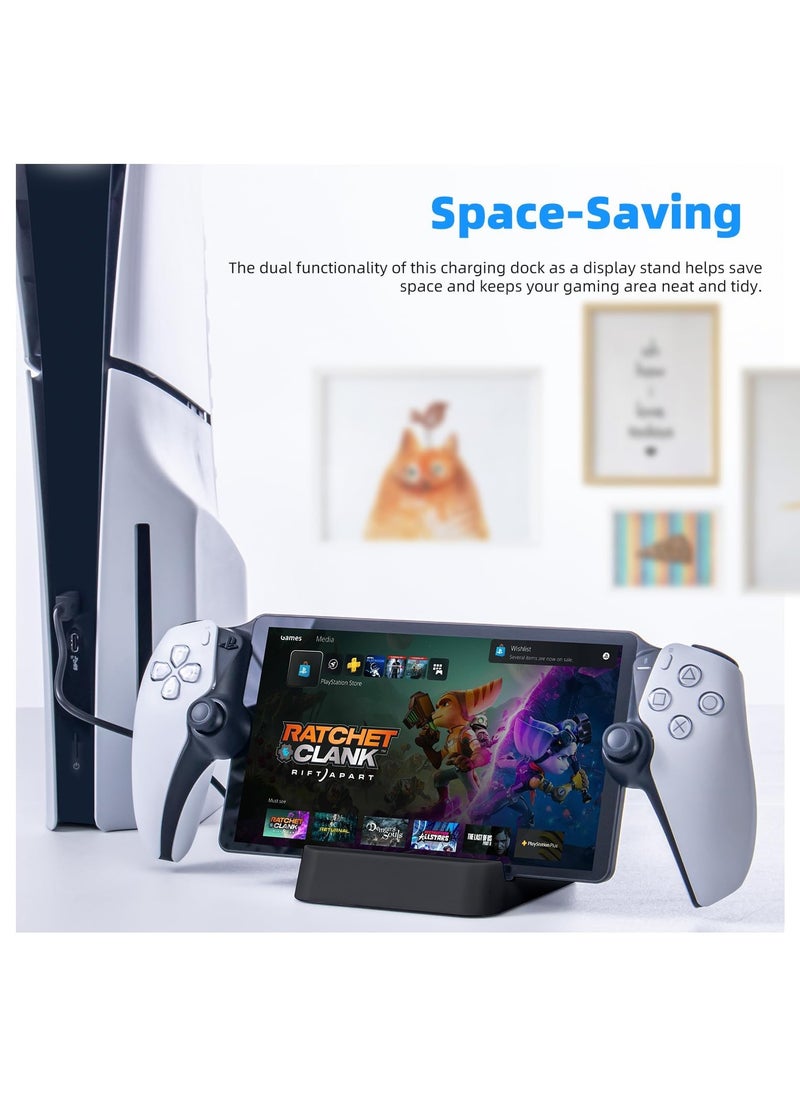 Charging Stand for Playstation Portal Remote Player, PS Portal Charging Dock, PS Portable Accessories Stand Charger Station