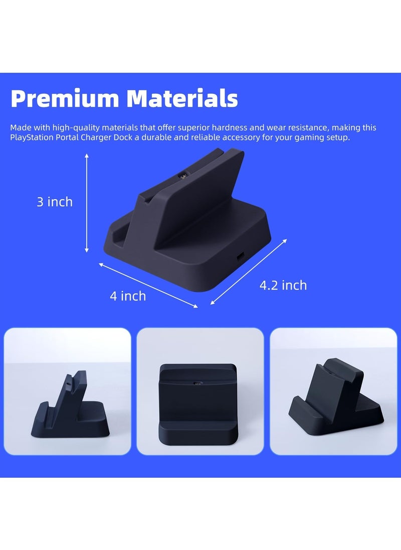 Charging Stand for Playstation Portal Remote Player, PS Portal Charging Dock, PS Portable Accessories Stand Charger Station