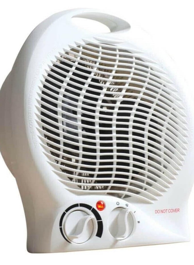 Solutions 2 in 1 Fan Heater 2KW 2000W Small Portable Electric Hot Warm Air Upright Uk Plug