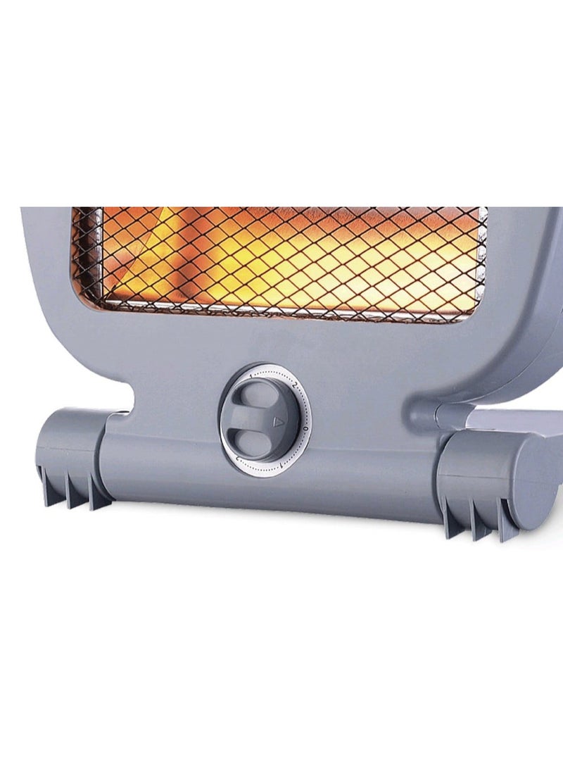 Quartz Room Heater 800W with 2 Heat Settings, Instant Warmth, Portable Design for Home and Office Heating - Ideal for Cold Seasons