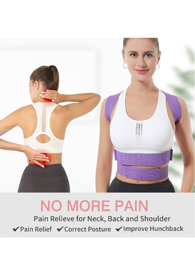 Posture Corrector for Women and Men, Adjustable Breathable Back Straightener, Back Brace for Clavicle Support, Relax Neck, Shoulder, and Upper Back (M, 31