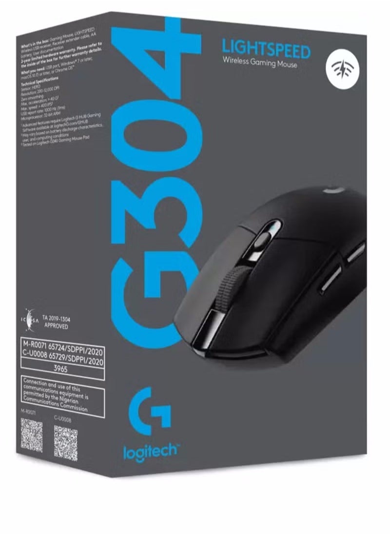 G304 Lightspeed Wireless Gaming Mouse Black