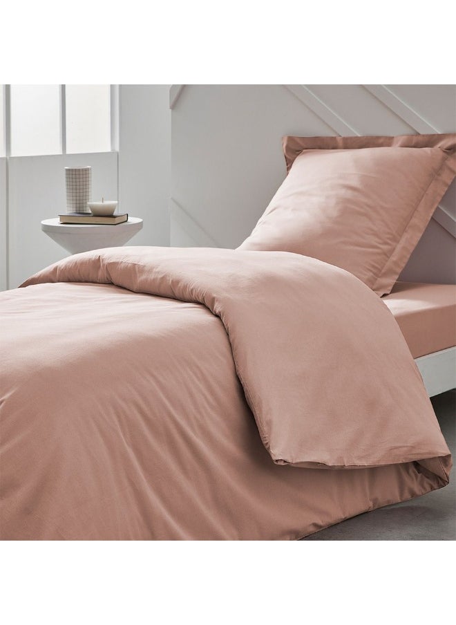 Pristine Fit 144Tc Single Duvet Cover Soft And Cozy Bedding, Durable, Breathable, And Stylish for a Comfortable, Elegant Bedroom Perfect Home Decor Upgrade 140X200Cm Light Rose