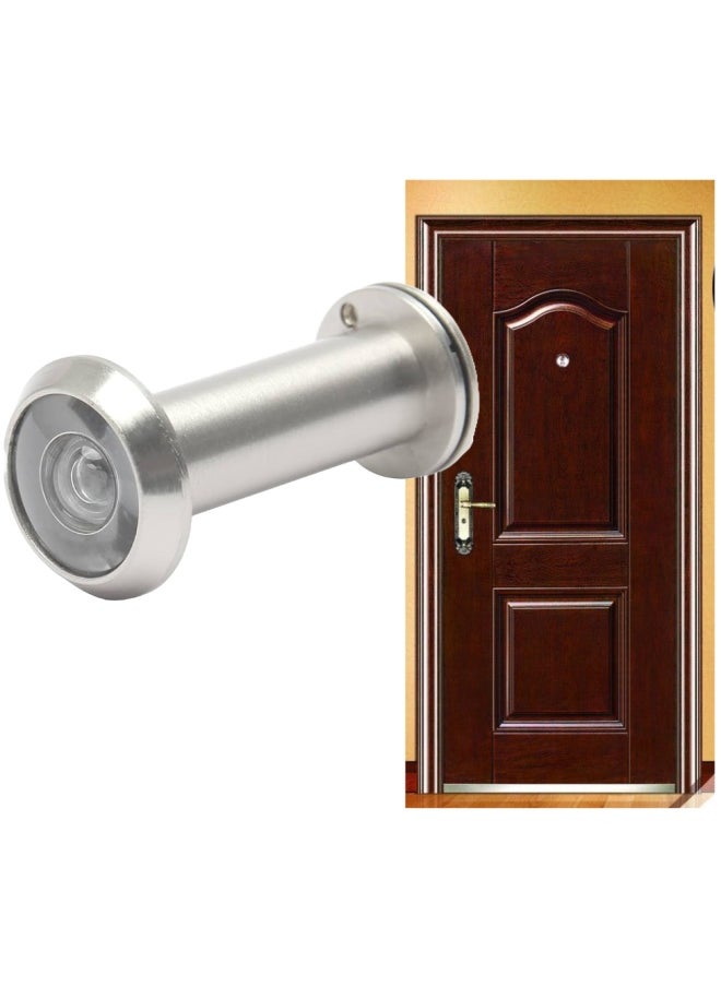 Door Viewer 180 Degree Chrome Plated 25 45Mm Made In Spain Heavy Duty Security Peep Hole Provides An Ultra Wide Viewfor Home Office Hotel