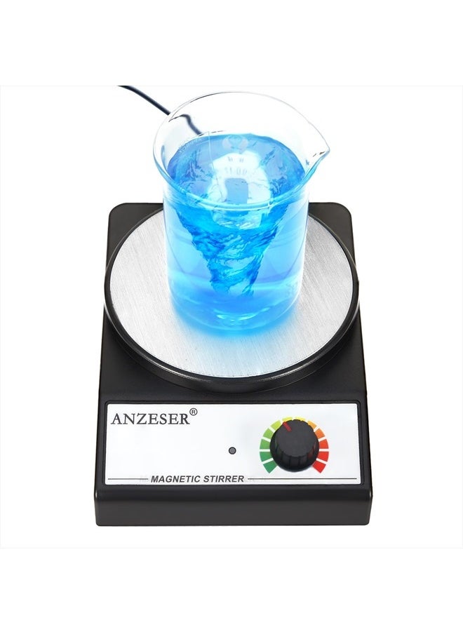 Magnetic Stirrer Magnetic Stir Plate 3000RPM Lab Stirrers with Stir Bar Max Stirring Capacity 3000mL Magnetic Mixer (No Heating)