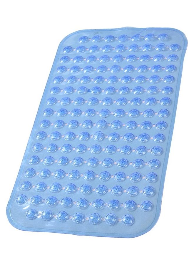 PVC Anti-Skid Bath Mat with Suction Cup Blue 68 x 36cm