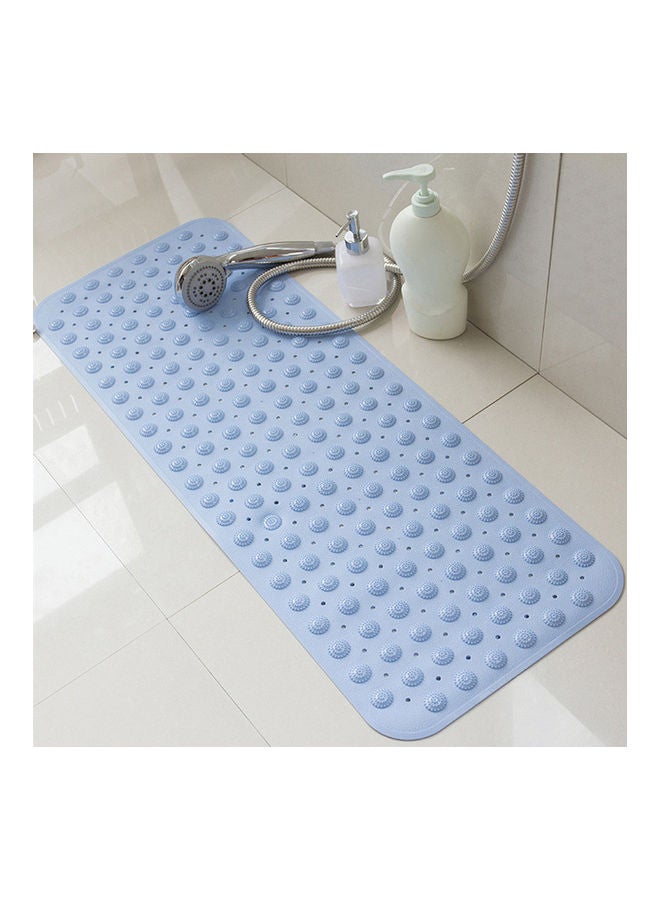 Anti-Skid Shower Bath Mat with Suction Cup Blue 100 x 40 x 1cm