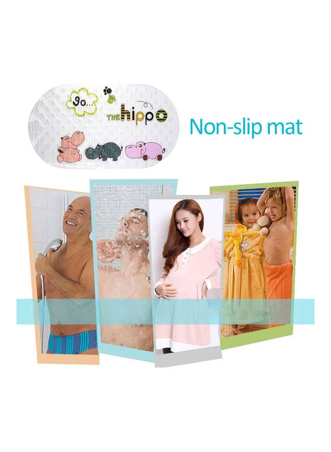 Anti-Skid Shower Bath Mat Multicolour 71 x 38 x 0.5cm