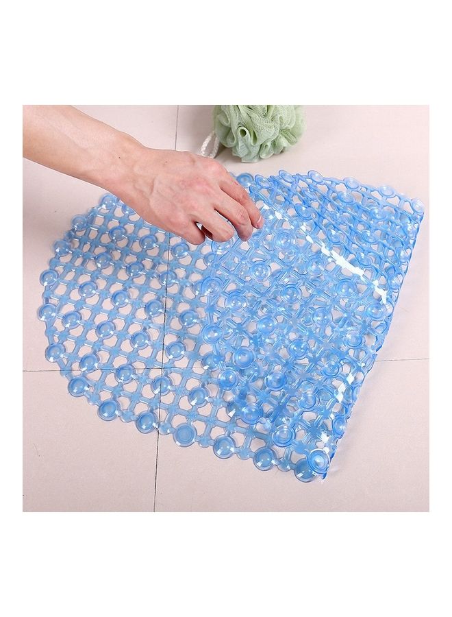 Anti-Skid Shower Bath Mat Blue 66 x 37 x 1.5cm