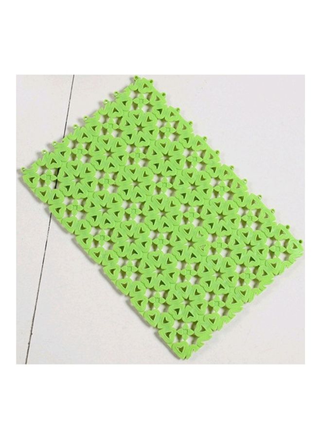 Anti-Skid Shower Bath Mat Green 30 x 20 x 0.5cm