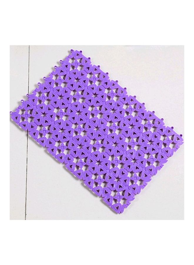 Anti-Skid Shower Bath Mat Purple 30 x 20 x 0.5cm