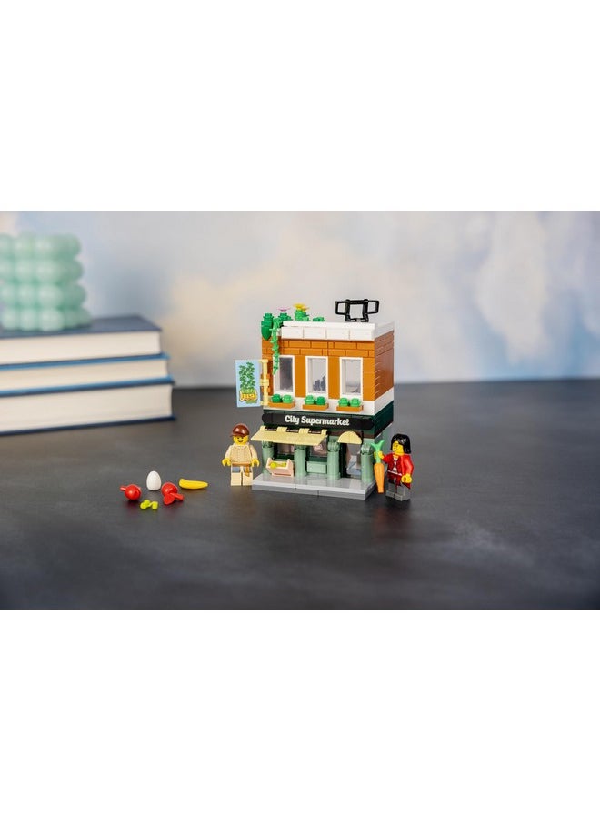 Exclusive Mini City Grocery Store Custom Designed 253 Pcs Model Compatible With Major Block Brands Fun And Creative Boys And Girls Building Set