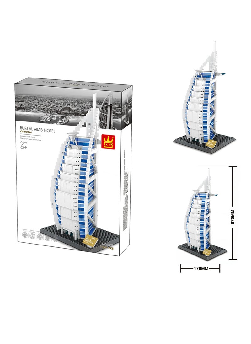 The Burj Al Arab Hotel of Dubai Building Bricks Sets