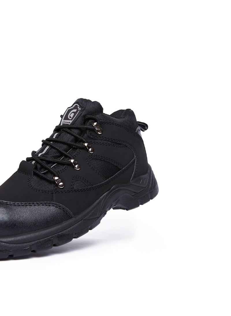 Gladiator Steel toe Safety Shoe 1068 Black lace up high cut boot