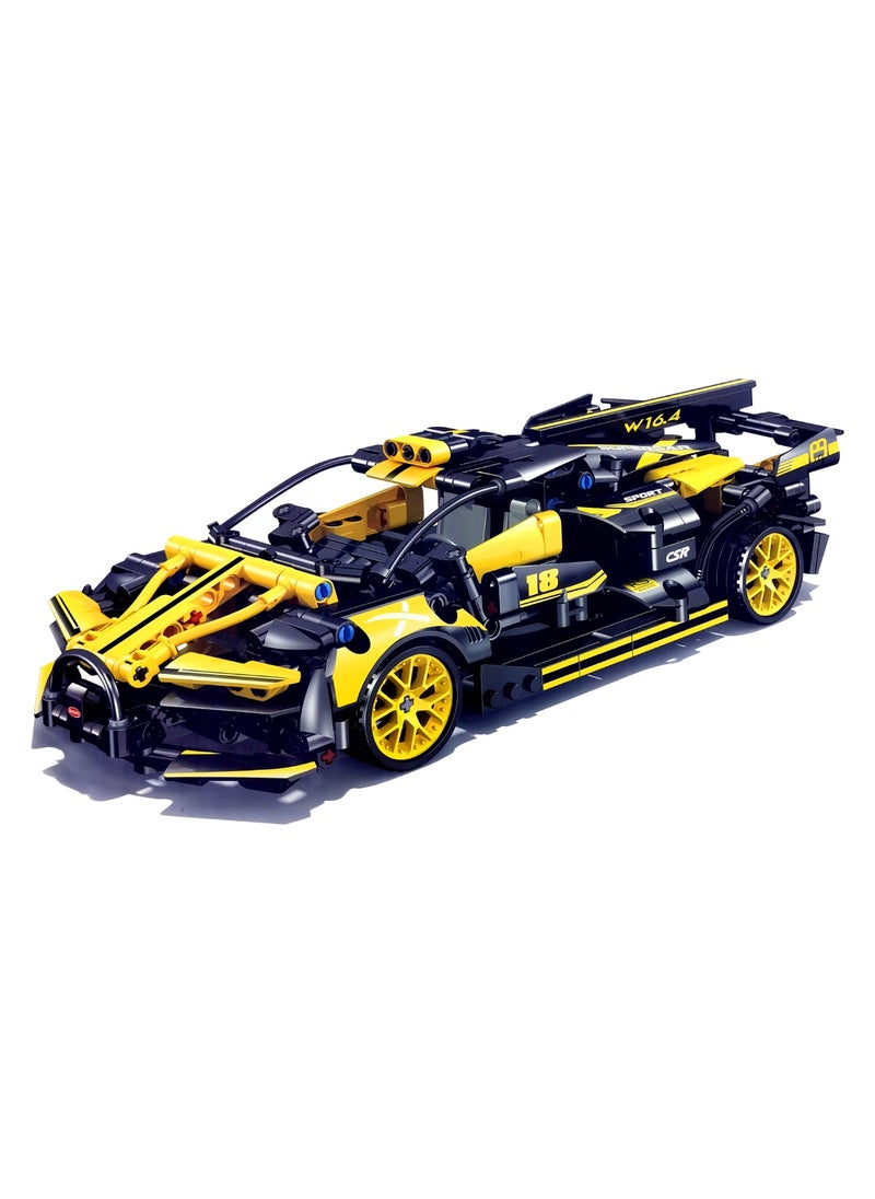 677+ PCS Racing Sports Car Building Blocks Kit for Teens 14+, Durable ABS Plastic Construction Set, Educational STEM Toy, Collectible Model with Back Force Function for Car Enthusiasts