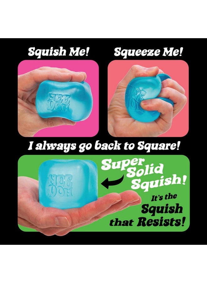 Needoh Nice Cube - Sensory Squeeze Toy With Super Solid Squish - 2.25