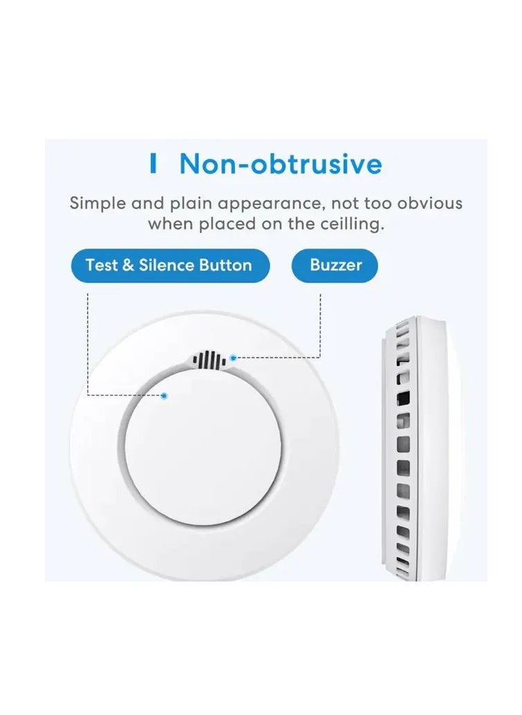 Smart Alarm Kit with HUB/Leakage Alarm, Alerts,  Safe & Reliable, Battery Replaceable (AA Batteries), Control Up to 16 Devices - White