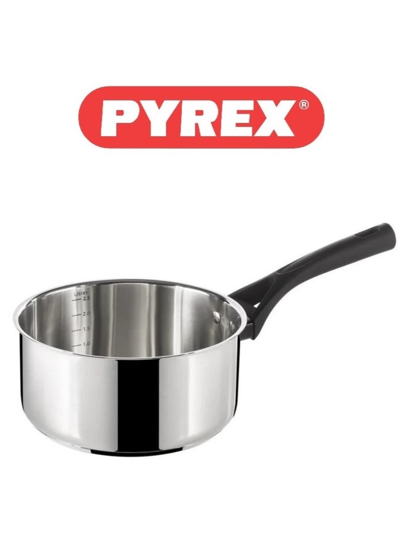 Pyrex Expert Touch 18 cm Saucepan with Lid, 3-Layer Non-Stick Coating, Y-Shaped Handle 18cm