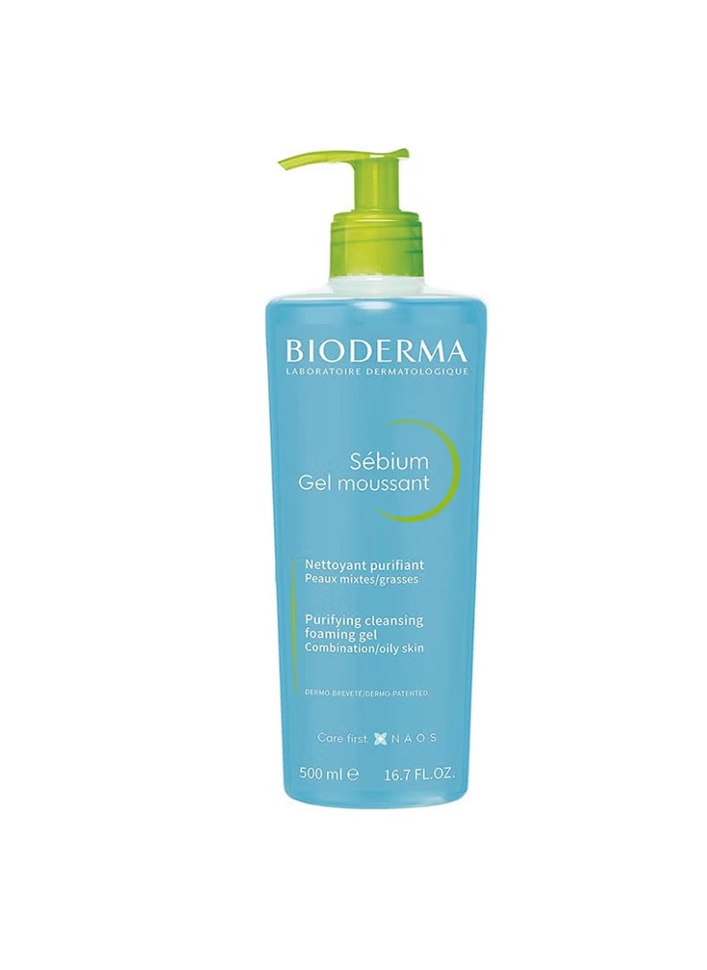 Bioderma Sebium Gel Moussant Purifying Foaming Blue 500ml